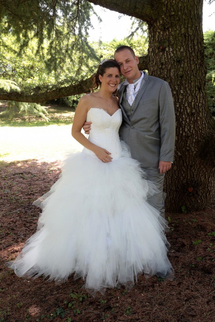 Robe de mariée Blanc de Céruse Carole CELLIER créatrice
