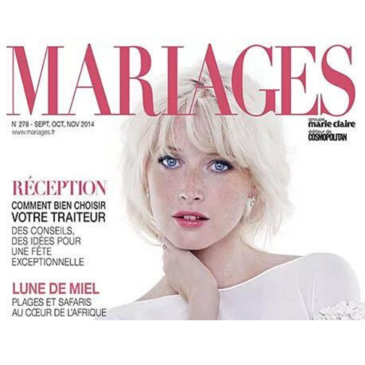 Carole CELLIER dans le magazine Mariages