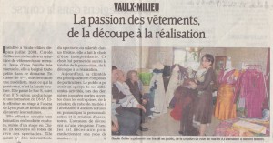 Article paru dans le Dauphiné Libéré en octobre 2012