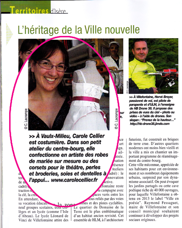 Carole Cellier dans Isère Magazine